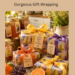 Obstgarten Ernte Geschenkverpackungsbögen — Set mi Geschenkpapier Set
