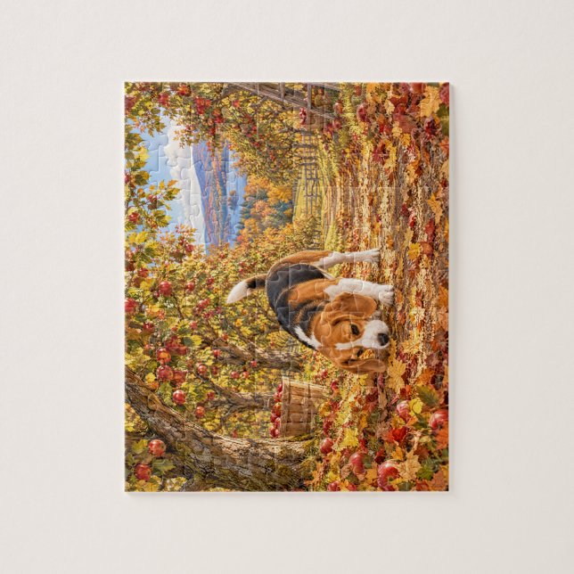 Obstgarten-Explorer Herbst-Beagle-Puzzle Puzzle (Vertikal)