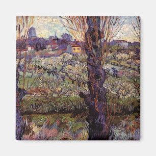 Obstgarten in Blossom, Arles von Vincent van Gogh Magnet