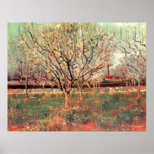 Obstgarten in Blossom, Pflaumen von Vincent van Go Poster
