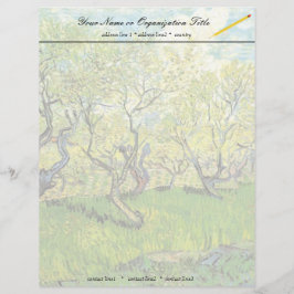 Obstgarten in Blossom, Vincent van Gogh. Briefkopf