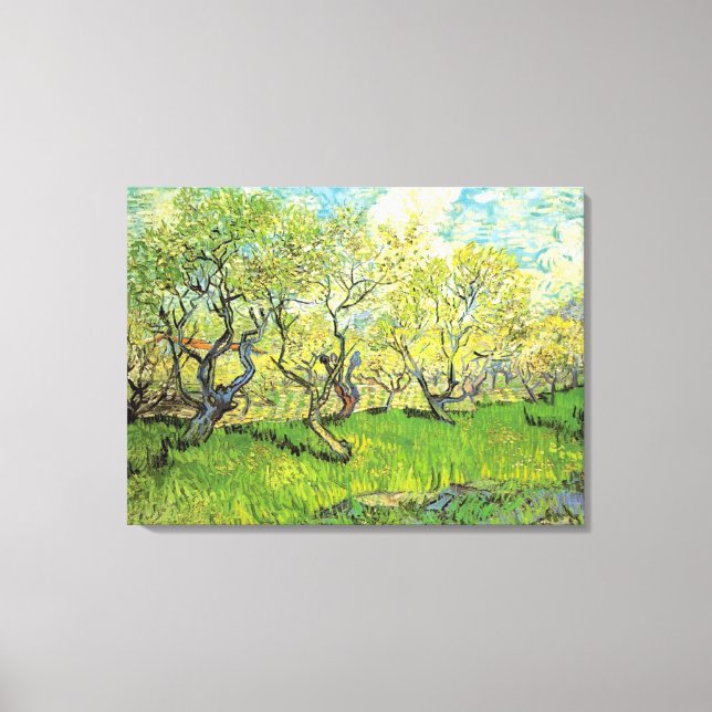 Obstgarten in Blossom, Vincent van Gogh Leinwanddruck (Vorderseite)