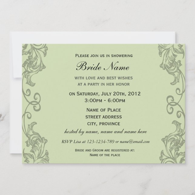 Obstgarten in Blossom von Vincent van Gogh. Einladung (Vorderseite)