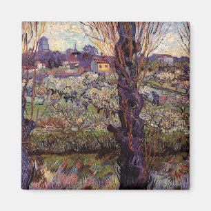 Obstgarten in Blüte, Arles von Vincent van Gogh Magnet