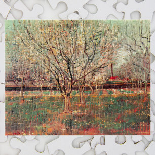 Obstgarten in Blüte, Pflaumenbäume von Vincent van Puzzle