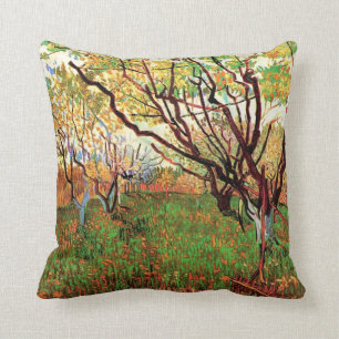 Obstgarten in Blüte Vincent van Gogh Kissen
