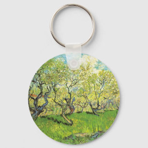 Obstgarten in Blüte Vincent van Gogh Schlüsselanhänger