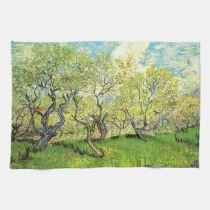 Obstgarten in Blüte von Vincent van Gogh Geschirrtuch