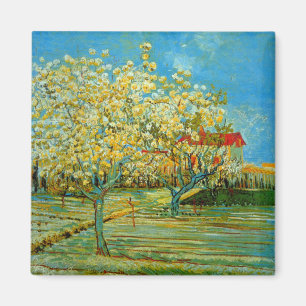Obstgarten in Blüte von Vincent van Gogh Magnet