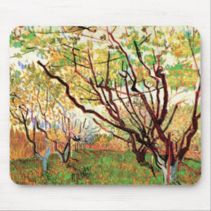 Obstgarten in Blüte von Vincent van Gogh Mousepad