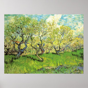 Obstgarten in Blüte von Vincent van Gogh Poster