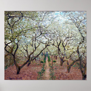 Obstgarten in der Blüte, Claude Monet, 1879 Poster