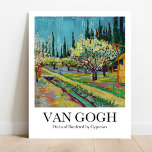 Obstgarten, von den Zypressen von Vincent van Gogh Poster<br><div class="desc">Obstgarten,  von Zypressen (1888) von Vincent Van Gogh</div>