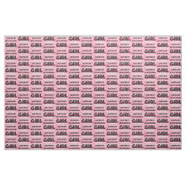 Obstinate Headstrong Girl Fabric Stoff