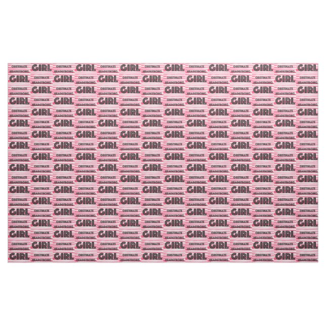 Obstinate Headstrong Girl Fabric Stoff (Yard (91,4 cm))