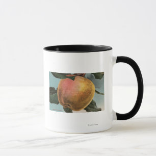 Obstkalender Lithograph von White Winter Pearmain Tasse