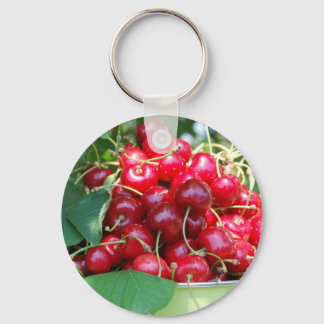 Obstkirschen Süßes Dessert Schicksal Geschenke Schlüsselanhänger