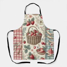 Obstkorb Gingham-Spaß Schürze