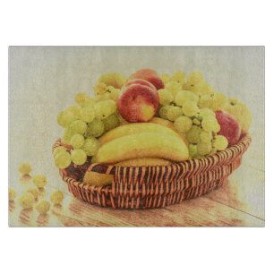 "Obstkorb" Niedliches Foto. Jetzt kaufen Schneidebrett