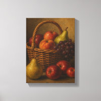 Obstkorb Stillleben mit Birnen und Äpfeln