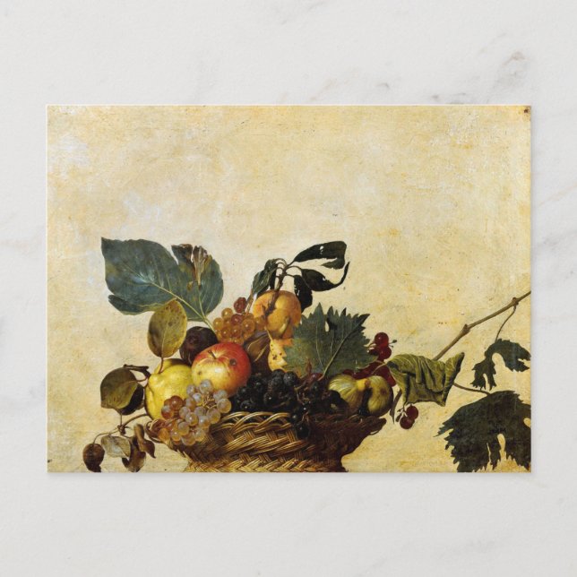 Obstkorb von Caravaggio Postkarte (Vorderseite)