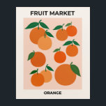 Obstmarkt Druckereien Vintag Obst Art Deco Acryl Wandkunst<br><div class="desc">Fruchtmarkt Print - Orange - Vintage Fruchtkunst.</div>