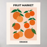 Obstmarkt Druckereien Vintag Obst Art Deco Poster<br><div class="desc">Fruchtmarkt Print - Orange - Vintage Fruchtkunst.</div>