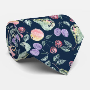 Obstpflaumen Birnäpfel Äpfel Kirsche Stilvolle Far Krawatte