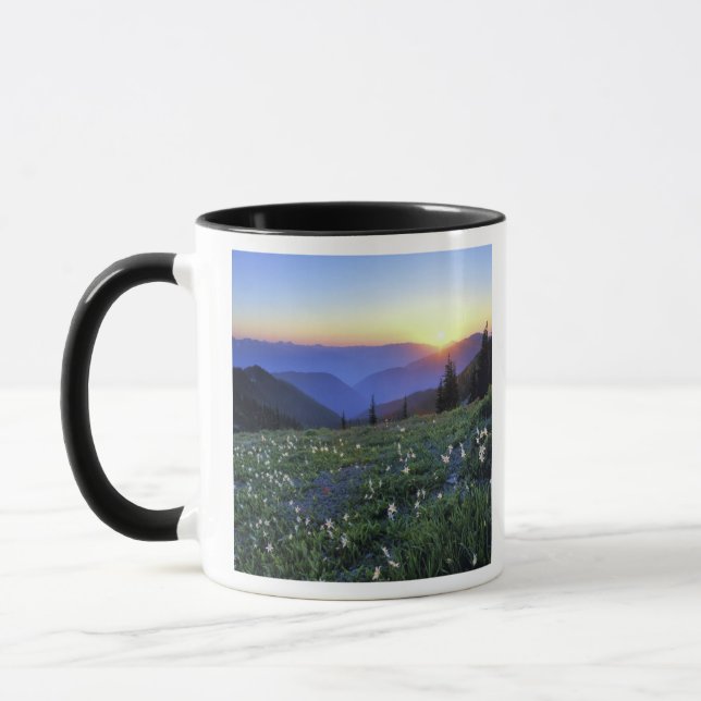 Obstrucon Point Sunset, Olympic NP, WA, USA Tasse (Links)