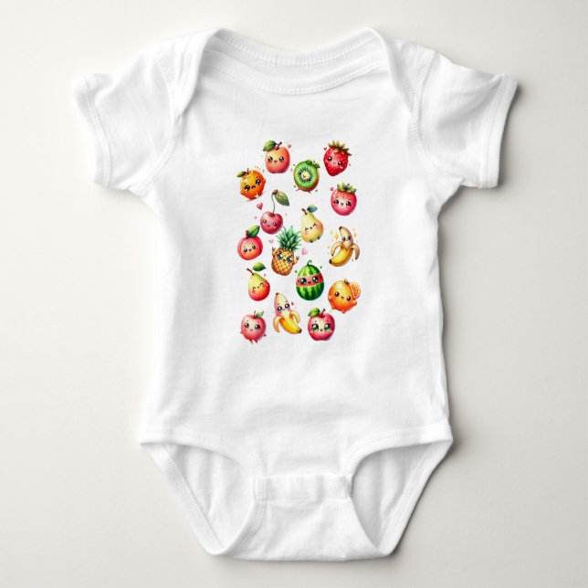 Obstsalat Baby Strampler (Vorderseite)