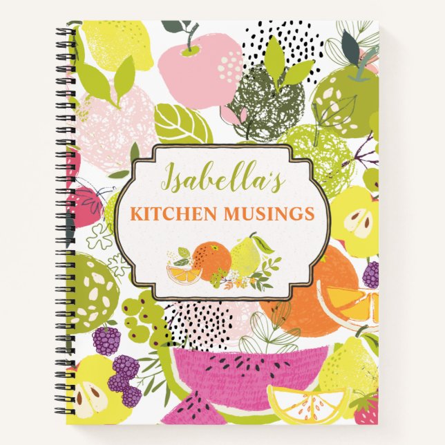 Obstsalat; Sommerkollektion Notizbuch (Vorderseite)
