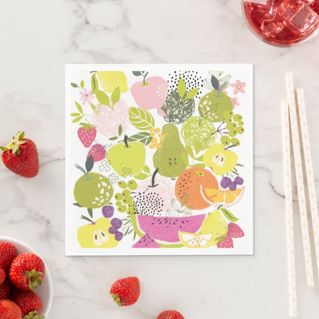 Obstsalat; Sommerkollektion Serviette (Beispiel)