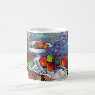 Obstschale, Glas und Äpfel, Cezanne Kaffeetasse