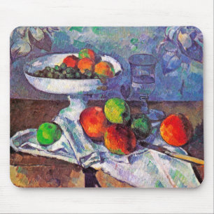Obstschale, Glas und Äpfel, Cezanne Mousepad