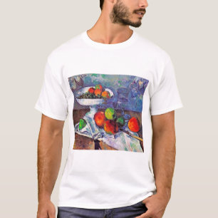 Obstschale, Glas und Äpfel, Cezanne T-Shirt