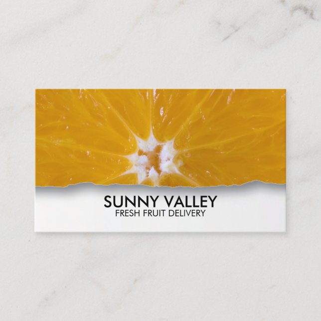 Obstschlussverkauf - Einzelhandel Visitenkarte (Vorderseite)