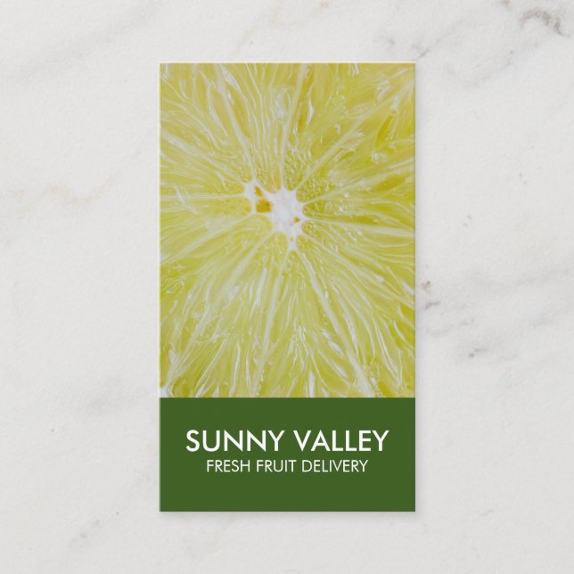 Obstschlussverkauf - Einzelhandel Visitenkarte (Vorderseite)