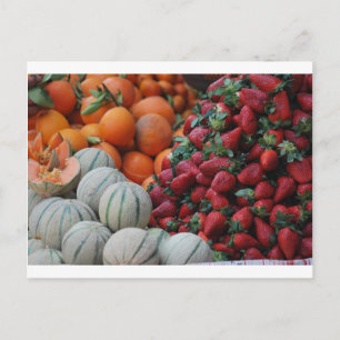 Obststand Postkarte