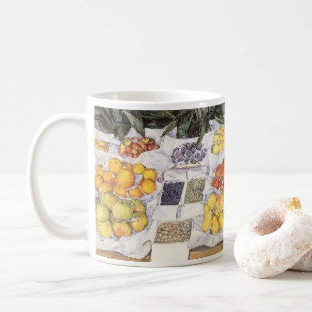 Obststand von Gustave Caillebotte, Vintage Kunst Kaffeetasse (Mit Donut)