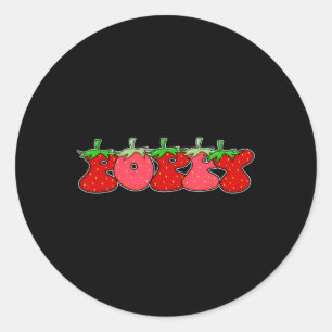 Obststrawberry Grandpa Poppy Halloween Kostüm Runder Aufkleber