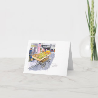 Obstverkäufer in Alt-Havanna, Kuba Karte