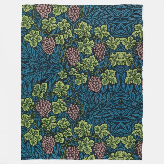 OBSTWEINTRAUBEN PATTERIN FLEECKET FLEECEDECKE (Vorderseite)