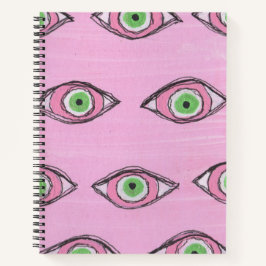 OBUHLISK Green Eyes Schutz Notizbuch