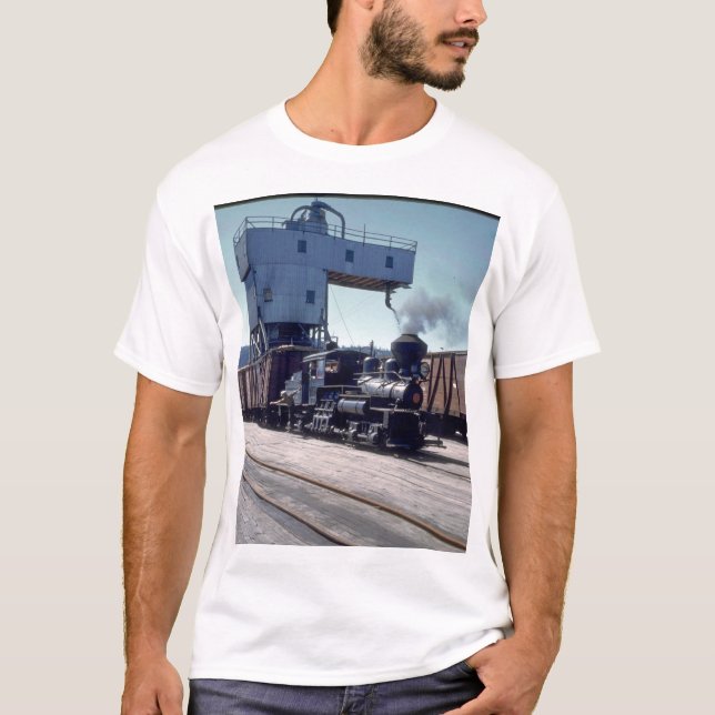 OBW 18 Tonne Shay Lokomotive #1_Trains T-Shirt (Vorderseite)