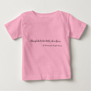 Obwohl sie aber wenig ist, ist sie heftig baby t-shirt