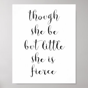 Obwohl sie nur wenig ist, ist sie erbittert poster