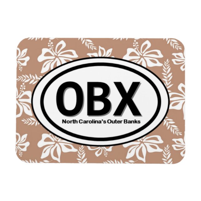 OBX Außenbanken NC Brown Magnet (Horizontal)