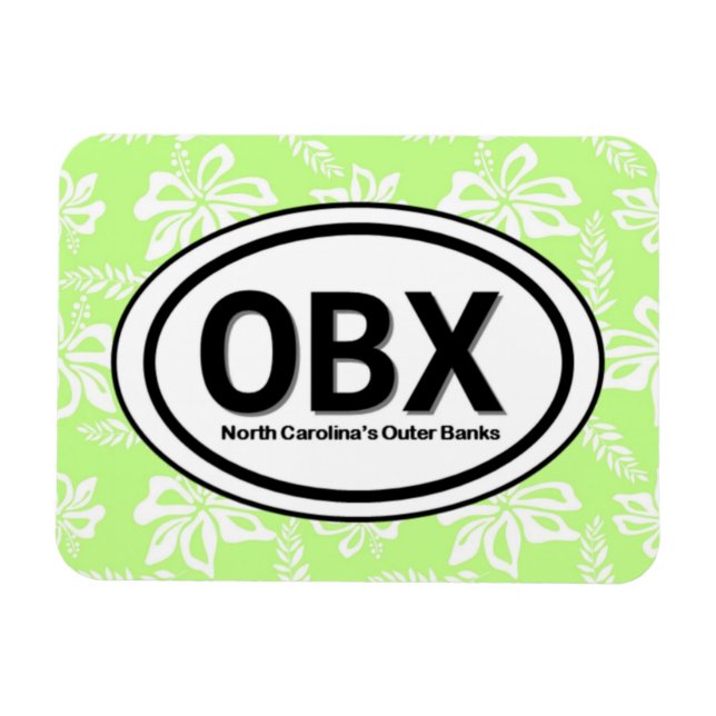 OBX Außenbanken NC Green Magnet (Horizontal)