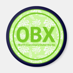 OBX Außenbanken NC Magnet für grüne Blume