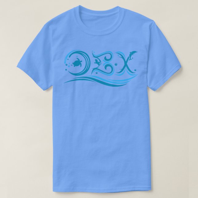 OBX Außenbanken Norolina Waves T-Shirt (Design vorne)